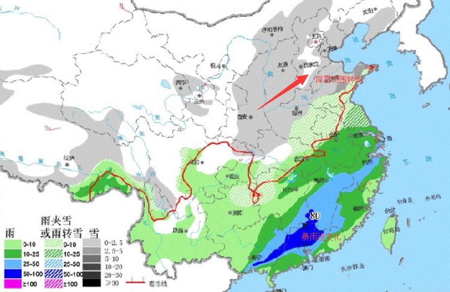 广东省高速公路上的罕见暴雪挑战