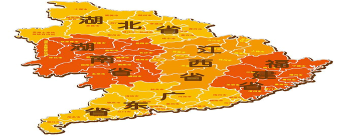 广东省与湖南省地图，揭示两省地理特征及相互关系